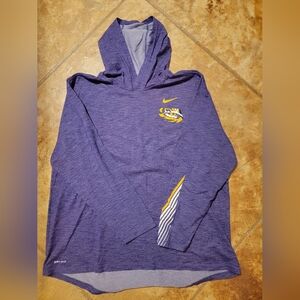 Nike Drifit Purple Hoodie with Tiger Graphic